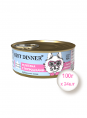 Консервы для собак и щенков Best Dinner Exclusive Vet Profi Gastro Intestinal Телятина с потрошками, 100гр * 24шт