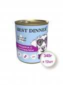 Консервы для собак и щенков Best Dinner Exclusive Vet Profi Urinary Говядина с картофелем, 340гр * 12шт