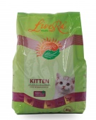 LiveRA Полнорационный сухой корм для котят Kitten, 3 кг