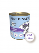 Консервы для собак и щенков Best Dinner Exclusive Vet Profi Urinary Индейка с картофелем, 340гр * 12шт