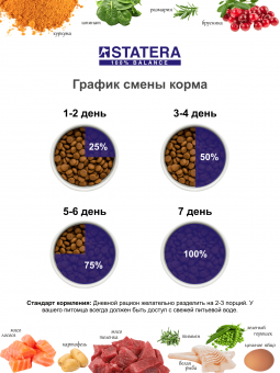 Сухой корм STATERA для котят всех пород с цыпленком, 0,8 кг