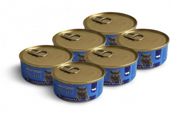 Консервы для кошек Anifood Holistic сардина с тыквой в бульоне, 100 гр * 6 шт