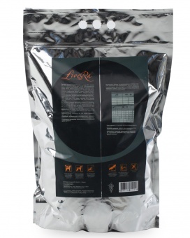 LiveRa Полнорационный сухой корм для взрослых собак Lamb & Rice, 3 кг