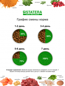 Сухой корм  STATERA для взрослых кошек всех пород с ягненком, 12 кг
