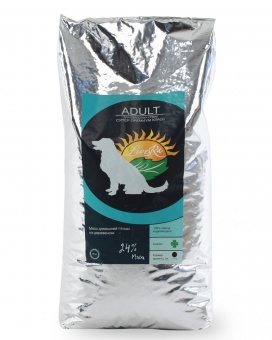 LiveRa Полнорационный сухой корм для взрослых собак Adult, 15 кг