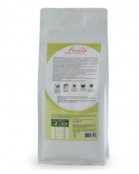 LiveRA Полнорационный сухой корм для взрослых кошек Adult, 1 кг