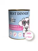 Консервы для собак и щенков Best Dinner Exclusive Vet Profi Gastro Intestinal Телятина с потрошками, 340гр * 12шт