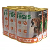  Консервированный корм Frais Holistic Dog для собак, сочные кусочки мяса в желе с индейки, 850 г * 6 шт.
