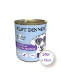 Консервы для собак и щенков Best Dinner Exclusive Vet Profi Urinary Индейка с картофелем, 340гр * 12шт